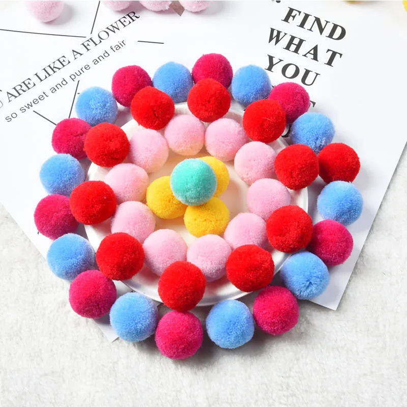 30mm 40mm 50mm Soft Fluffy Plush Crafts DIY Handmade Sewing Craft Kids Toy Brooch Headwear Hairpin  Accessories Wedding Decor