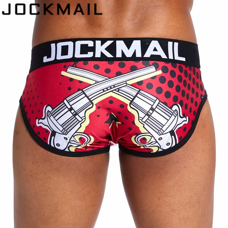 JOCKMAIL Hot Sale Men Underwear Briefs Nylon Breathable Male Panties Cueca Tanga U Pouch Comfortable Underpants Slip Homme