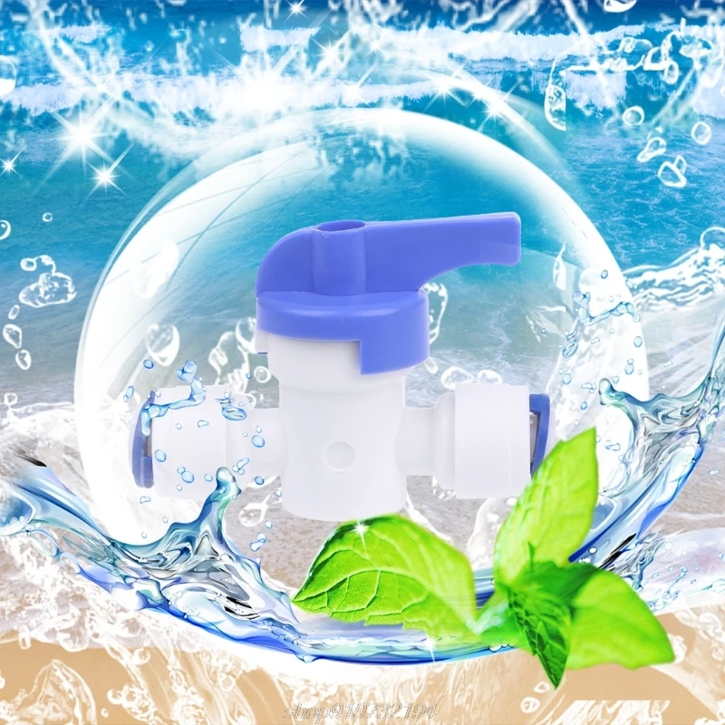 Ro水逆浸透1/4 ''インライン新ボールバルブクイックコネクト遮断N06 20ドロップシッピング