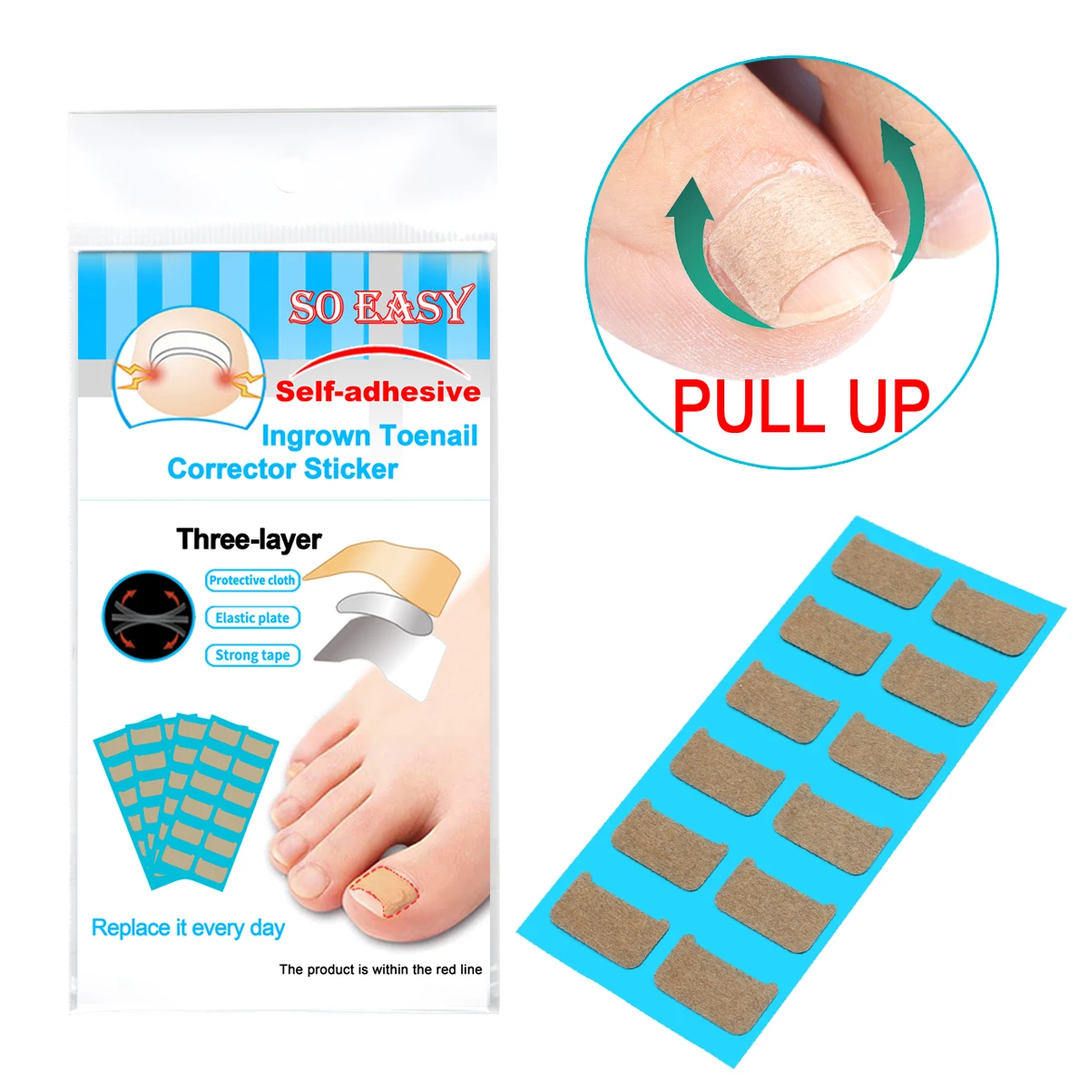 36Pcs Ingrown Toenail Correction Stickers Nail Corrector Patches Paronychia Treatment Recover Pedicure Foot Care Tools