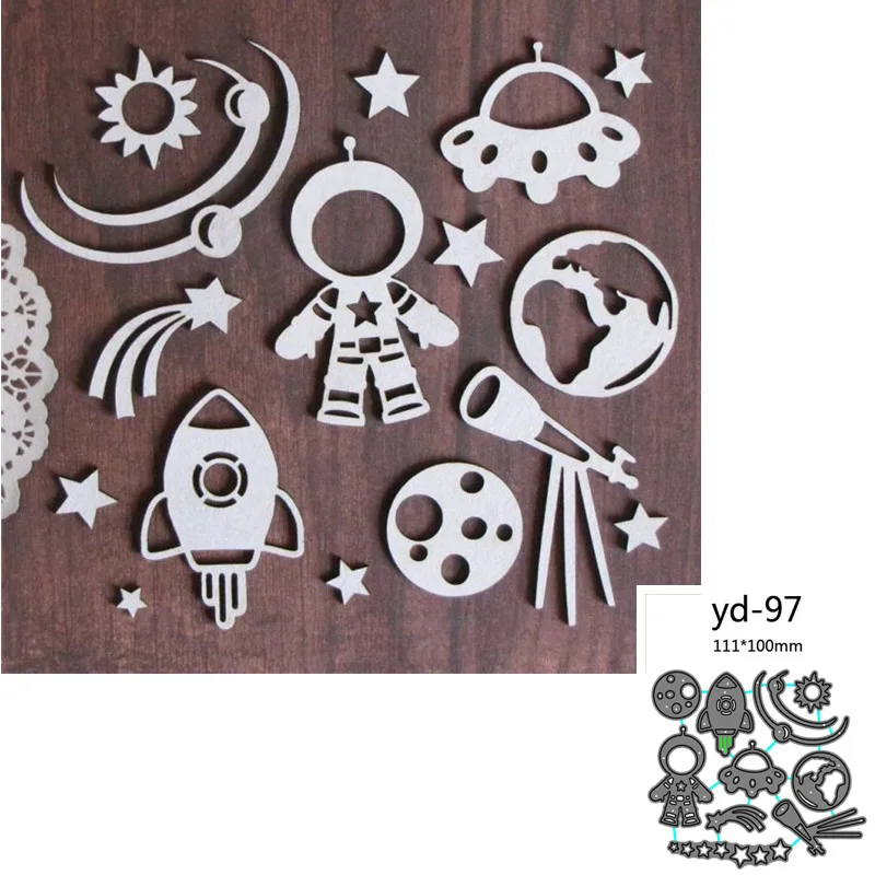 Metal Cutting Dies Cut Mold universe Decoration Scrapbook Paper Craft Knife Mould Blade Punch Stencils