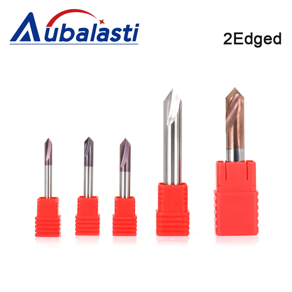 CNC Milling Cutter HRC55 Tungsten Carbide Tool Straight Groove Chamfering Tungsten Steel Router Bits For Engraver Machine