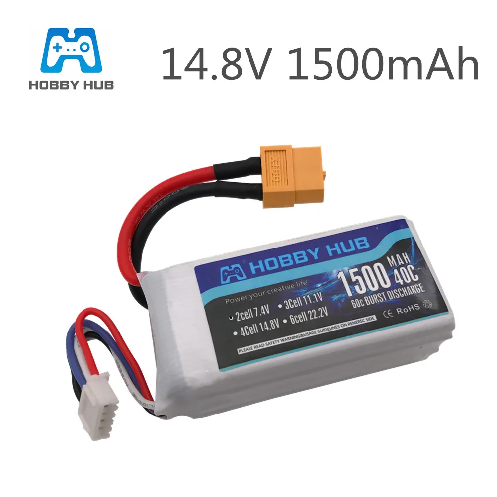 HOBBY HUB 7.4v 11.1V 14.8v 1500mAh 3s battery for RC Car Airplane Quadcopter spare parts 2s lipo battery 1pcs 11.1v battery