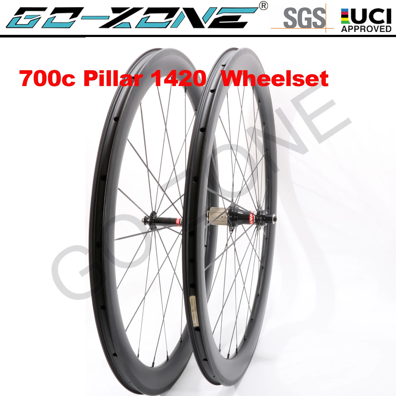 

Rim Brake 700c Carbon Wheelset 26mm High TG Clincher Tubeless Tubular Novatec 291 482SL Pillar 1420 Carbon Road Rim Brake Wheels