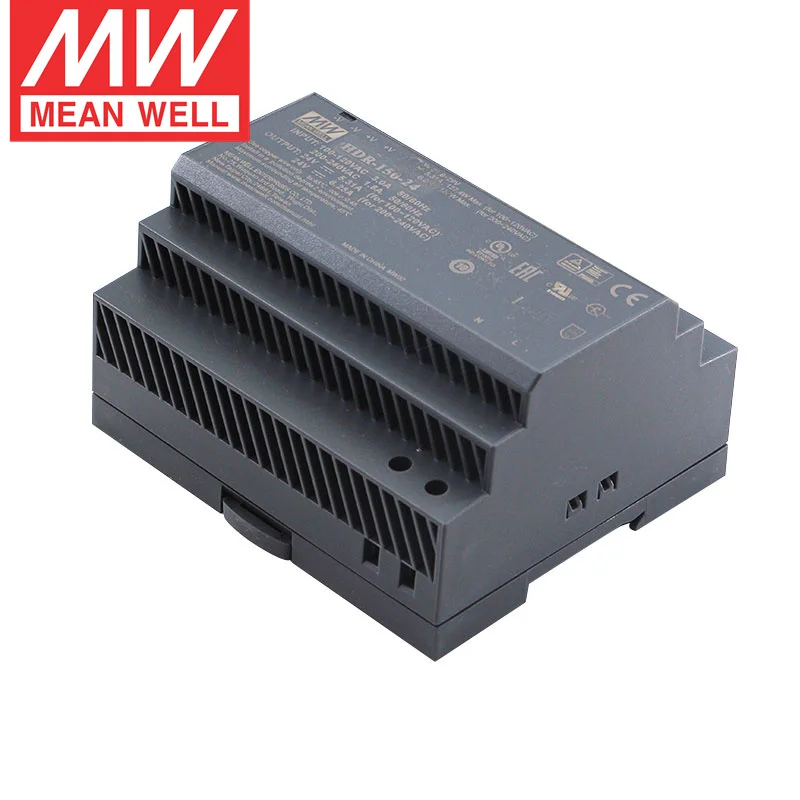 MEAN WELL serie HDR 30W 60W 100W unità di alimentazione su guida DIN 12V 24V 48V fonte di alimentazione MEANWELL Dail Rail Switching Power Supply