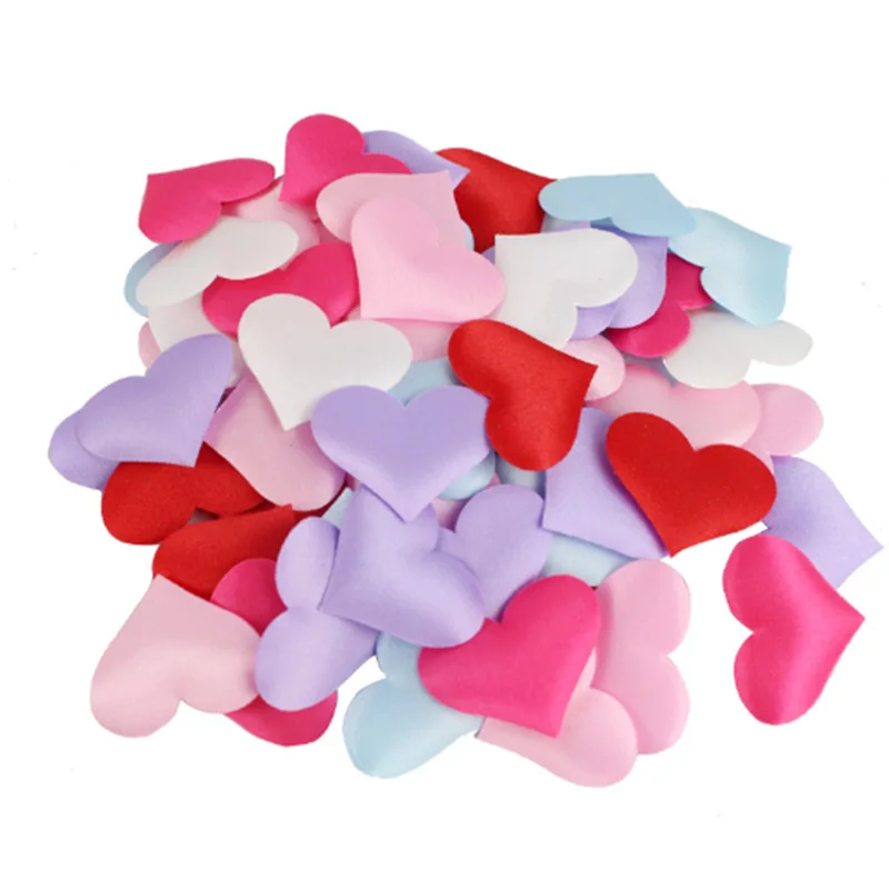 99Pcs Colorful Love Heart Shaped Sponge Throwing Petal For Wedding Decor Handmade Crafts DIY Birthday Wedding Party Supplies