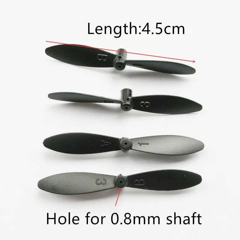 37mm 3.7cm 40mm Props Mini Propellers Blades A B H49 CW CCW Fan Leaf For 0.8mm Motor Shaft Small Quadcopter Drone