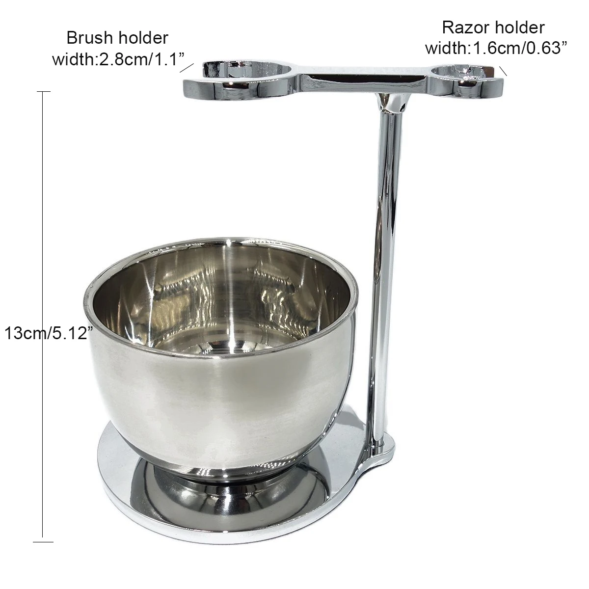 iRAZOR Unique Design Heavyweight Stand Holder Fits Most Shaving Brush and Manual Razor with Soap Mug Bowl Set