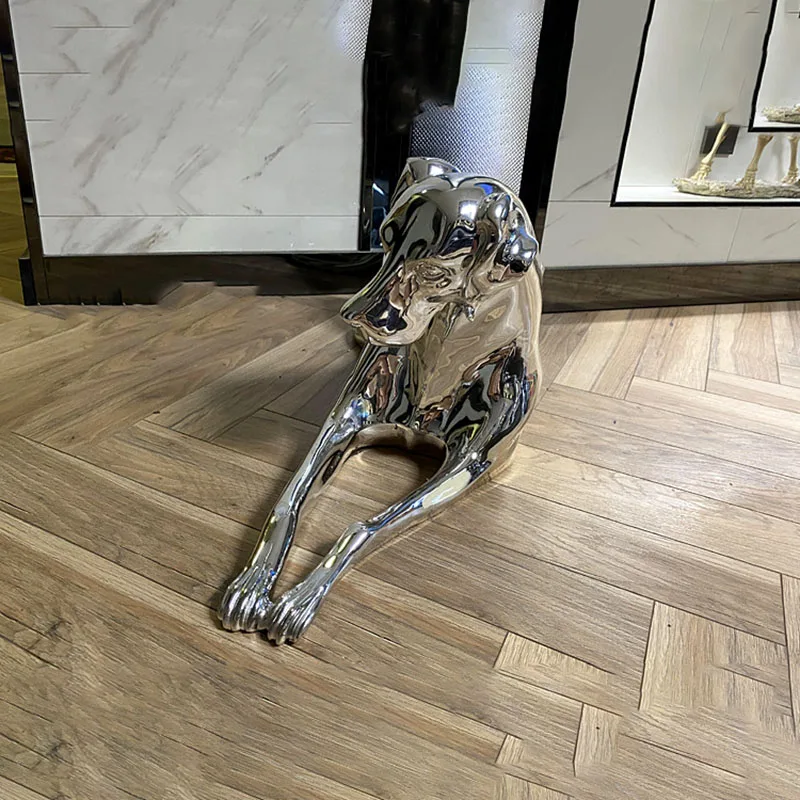 Home Decor Great Dane Dog Statue Room decor Animal Statues And Sculptures Nordic Decoration Home Large Resin Statue Holiday Gift