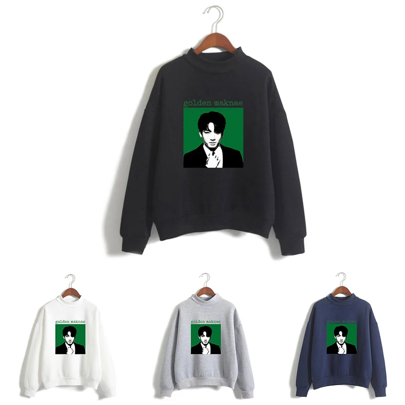 

Spring Autumn Fake Love Member Kpop High Collar Hoodies Men Women Capless Sweatshirt Tops Long Sleeve Unisex Hoodie Pullover 4XL