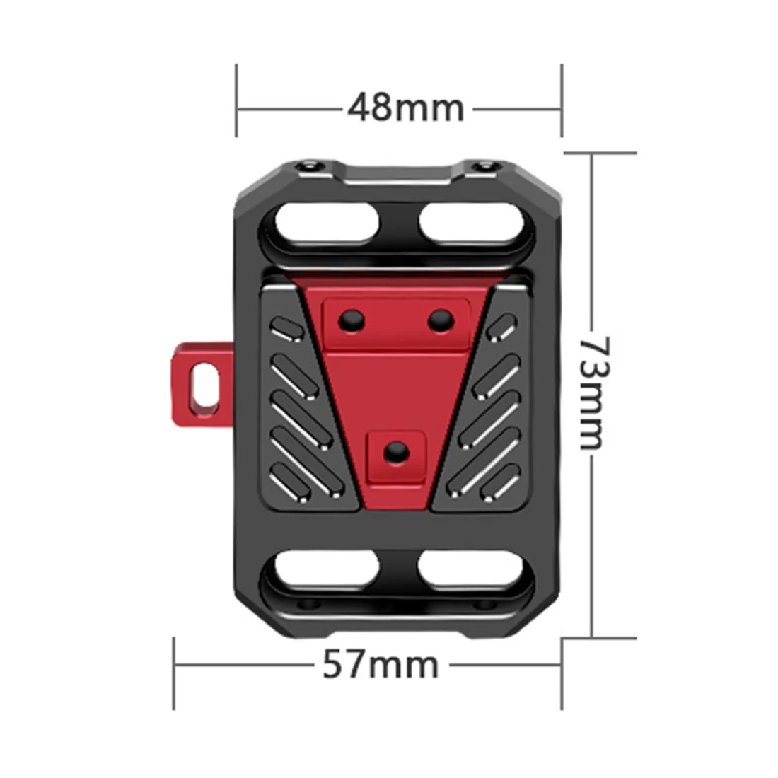 Aluminium-Schnellwechsel-V-Lock-Akku-Montageplatte mit 15-mm-Stangenklemme für Fotografie-DSLR-Kameras, Rig-Schiene und Follow-Focus-System – Detail 7
