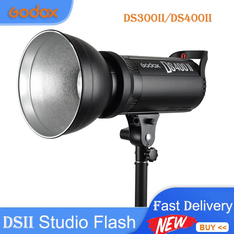 

Godox DS300II DS400II 220V/110V Studio Flash Light Photo Strobe Light For Studio Video Recording and Photography