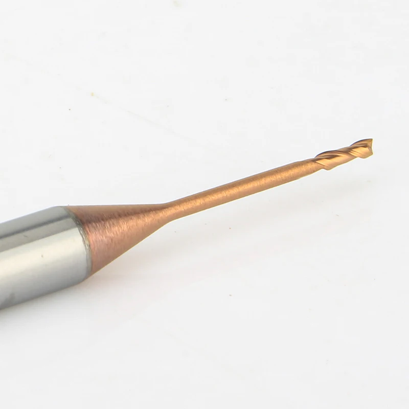 TuGe-Fresa de extremo de acero de tungsteno HRC55, d1, 1,5, 2,2, 5mm de largo, herramientas de fresado de carburo de 6 a 20mm de largo, brocas de enrutador de vástago de 4mm
