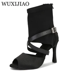 WUXIJIAO Neue hohe stiefel frauen tanz schuhe Latin salsa stiefel Patty ballroom dance schuhe frauen schuhe