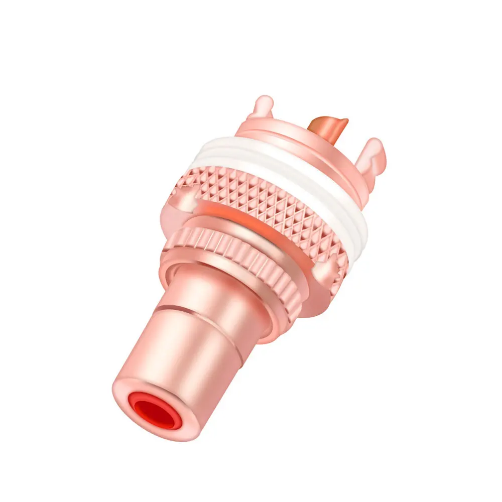 1 para/2 sztuk luksusowe pozłacane złącze RCA Panel przyłączeniowy do montażu podwozia gniazdo Audio wtyczka grodzi z nakrętką końcówka lutownicza 3