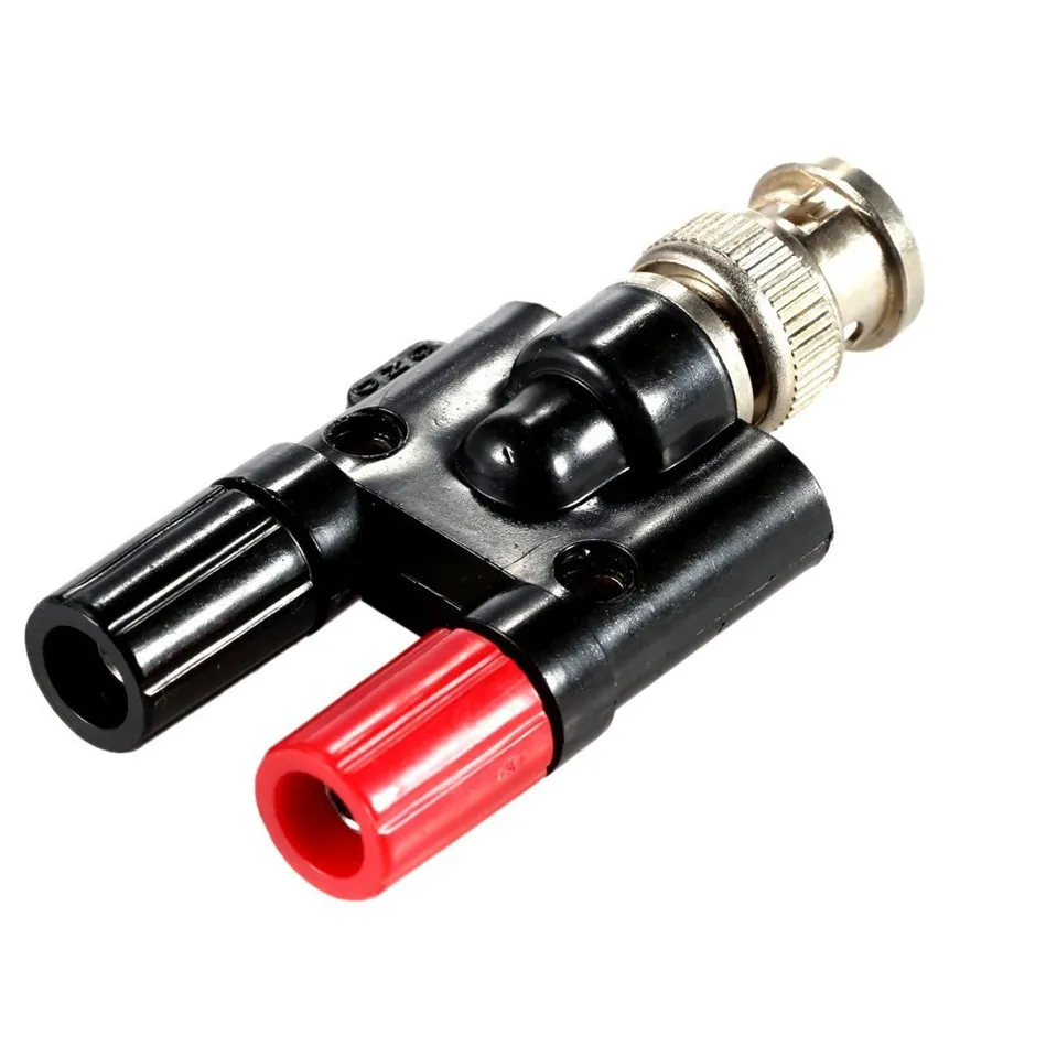 Aofan BNC-Stecker Auf Dual 4-mm-Bananenbuchse – 2 Stück Koaxial-Adapter Für Oszilloskop