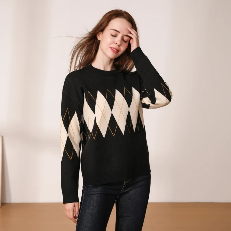 Pullover Female Blouses Tops Ladies Woman Jumper Korean Fashion Outerwear 2024 Clothes Clothing Cropped Style Knitted Basic