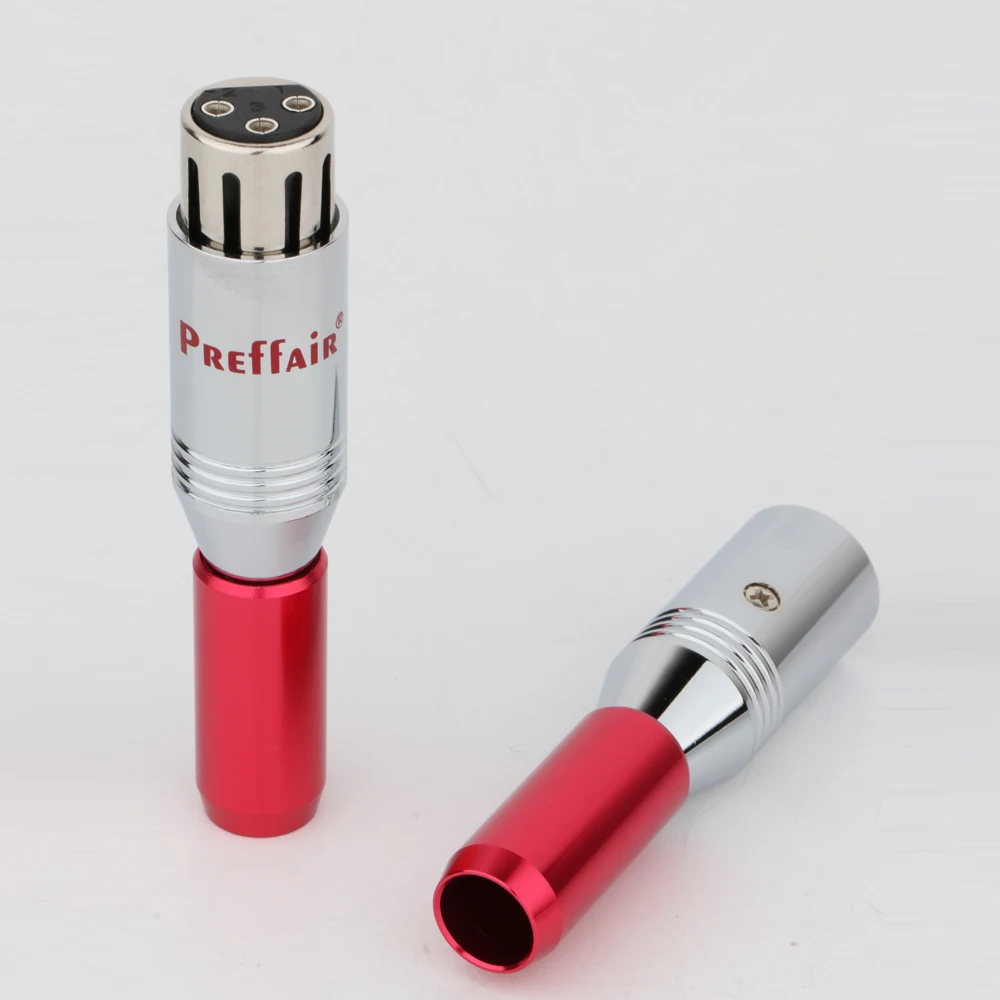 Preffair XLR 3-polige, versilberte Verbindungsstecker, Audio-Balance, XLR-Steckerkabel, symmetrischer Audio-Stecker, männlich oder weiblich – Detail 3