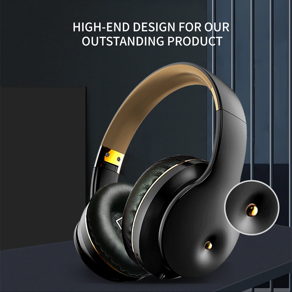 Bluetooth 5.0 Headphones with Mic Deep Bass Wireless Headset HiFi Stereo Surround Music TF FM Sport Gamer Earphones for PC Phone