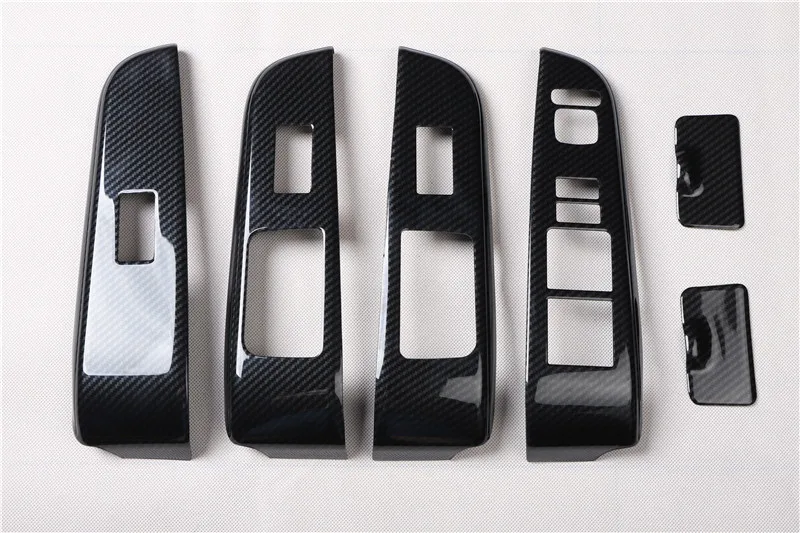 Car Interior Window Lift  Switch Panel Cover Trim Frame Sticker For Toyota Camry 2012-2016 Car Styling Accessories