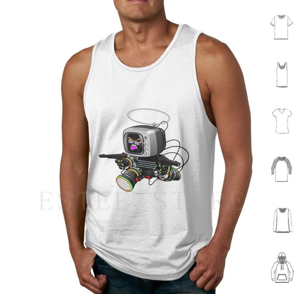 Zed Hex V1.0 Camisetas sin mangas Lightgun Retro Gamer Robot Science Of Spectrum 16k Spectrum 48k Zx Spectrum Zx82