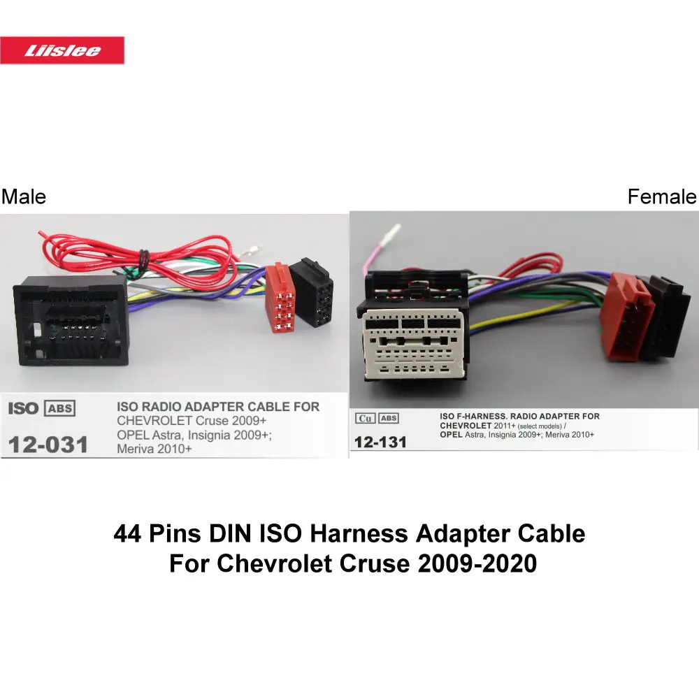 44 Pins DIN ISO Harness Adapter Cable For Chevrolet Cruse 2009-2020