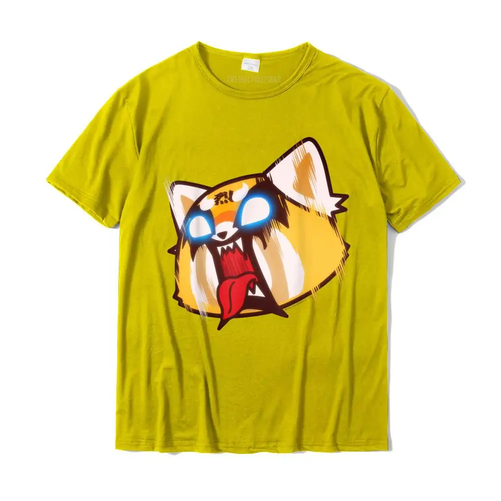 Aggretsuko Screaming Rage koszulka Top bawełniany koszulki dla mężczyzn Casual topy koszule nowy nadchodzący Hip-Hop