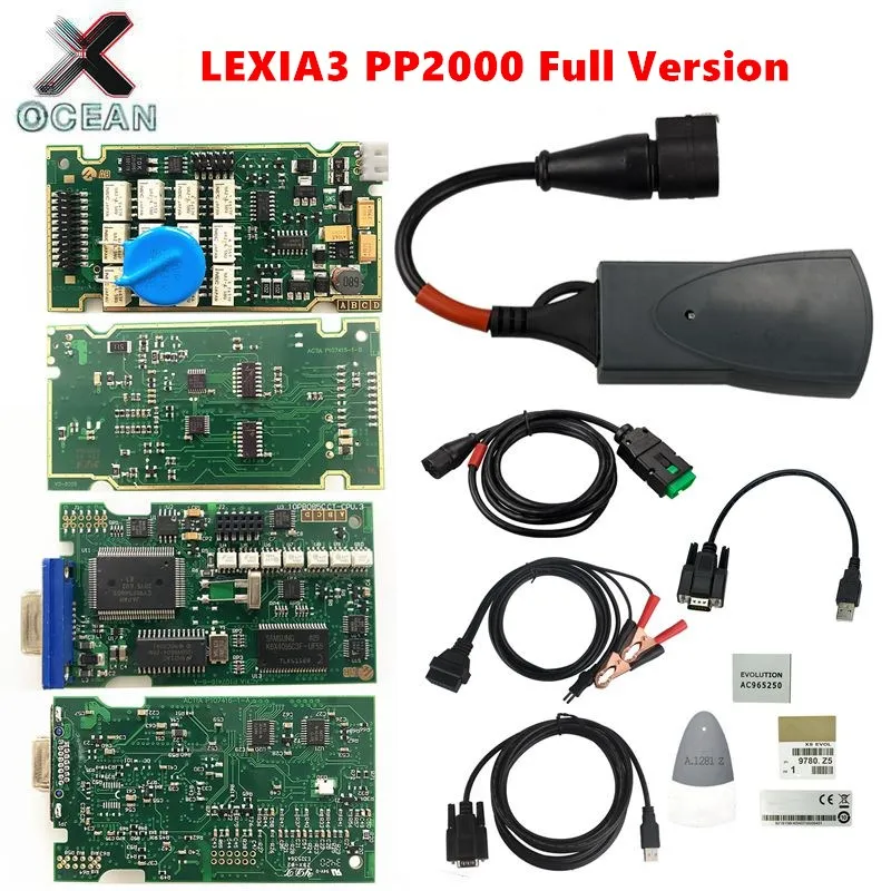 Full/Simple Version Lexia3 PP2000 Full Chips Diagbox V9.91 Lexia 3 For Citroen/FOR Peugeot Super Firmware Reference 921815C