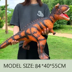 42-84cm grande modello di dinosauro squalo plastica lavabile Muppet tirannosauro Rex Raptor World Park modello per regalo di compleanno dei ragazzi