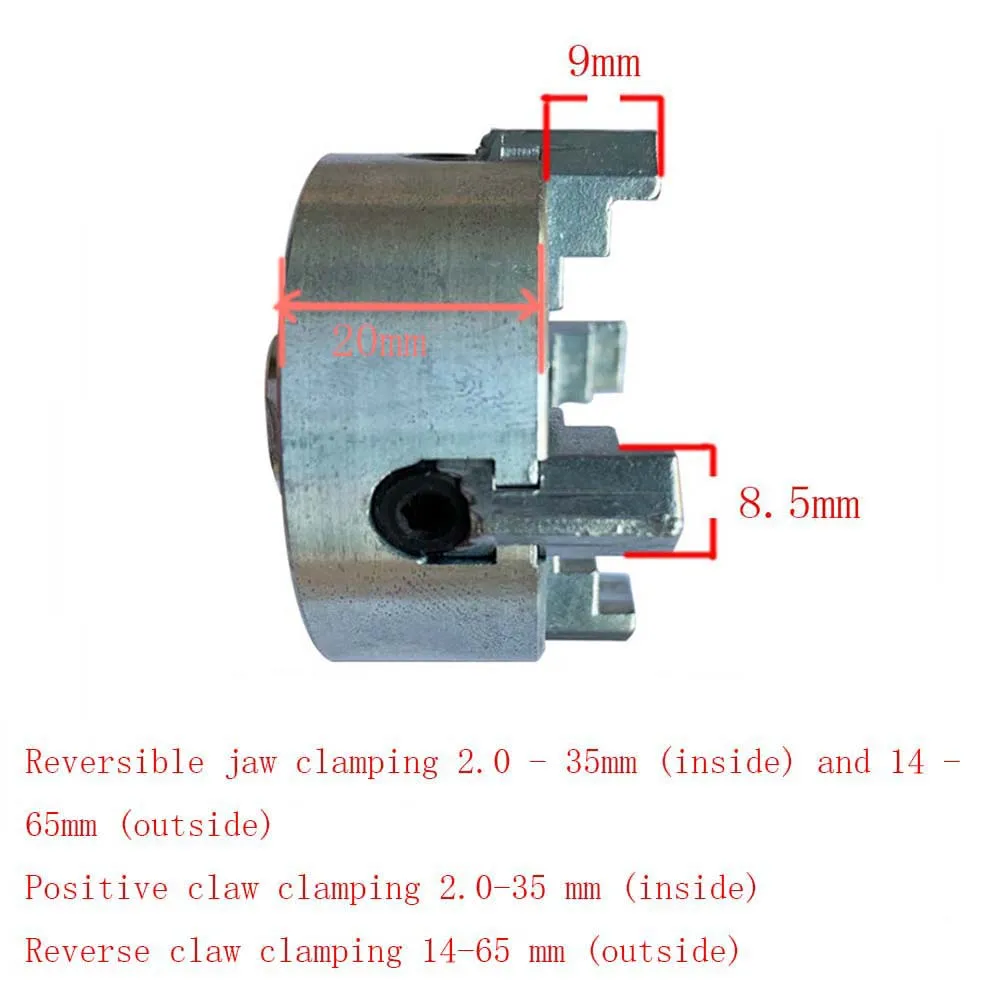Imagem -06 - Quatro Mandril Z011a da Maxila para o Torno M12x1 mm do Metal Mini Rosqueado Volta 1.8 Accessory 56 mm 12 65 65 mm Mini Acessório do Torno do Aro