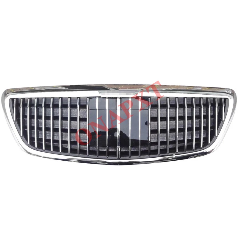 Car Styling For Mercedes-Benz S-class W222 2014-2019 S450 S500 S560 S680 Auto Center Grill Bumper Middle Grille For Maybach