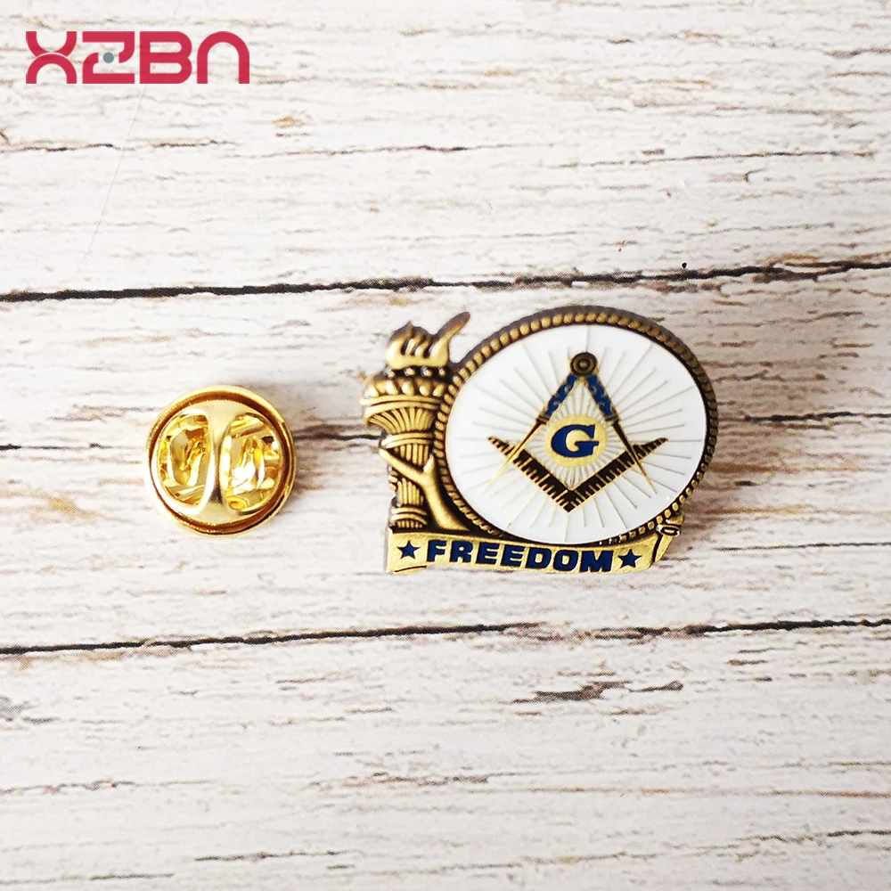 Masonic Lapel Pins Badge Mason Freemason  Member Badge Retro Brooch Eye of Horus Eye of God Retro Locomotive Rider Badge Idea