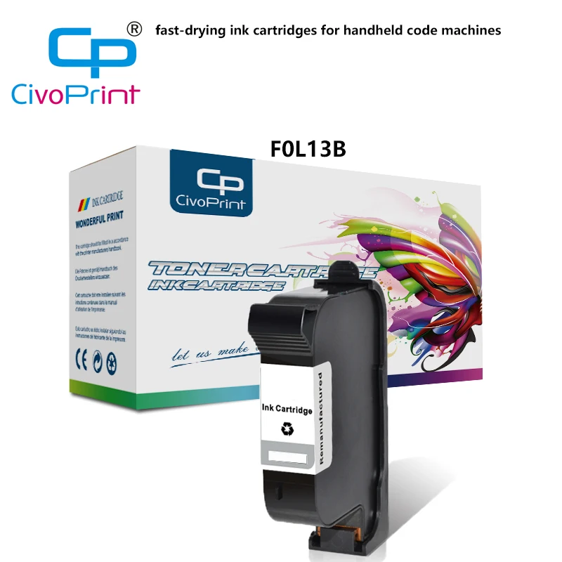 Civoprint  For Handheld Inkjet Printer Cartridge Import Fast Drying Ink F0L13B For Hp45 Cartridge