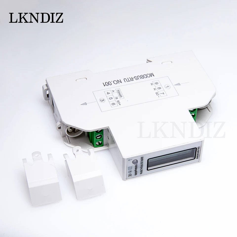 5(100A) 220V/230V Din Rail RS485 Monofase Modbus-RTU Consumo di energia kWh di Energia Watt Misuratore di Energia Elettrica metro