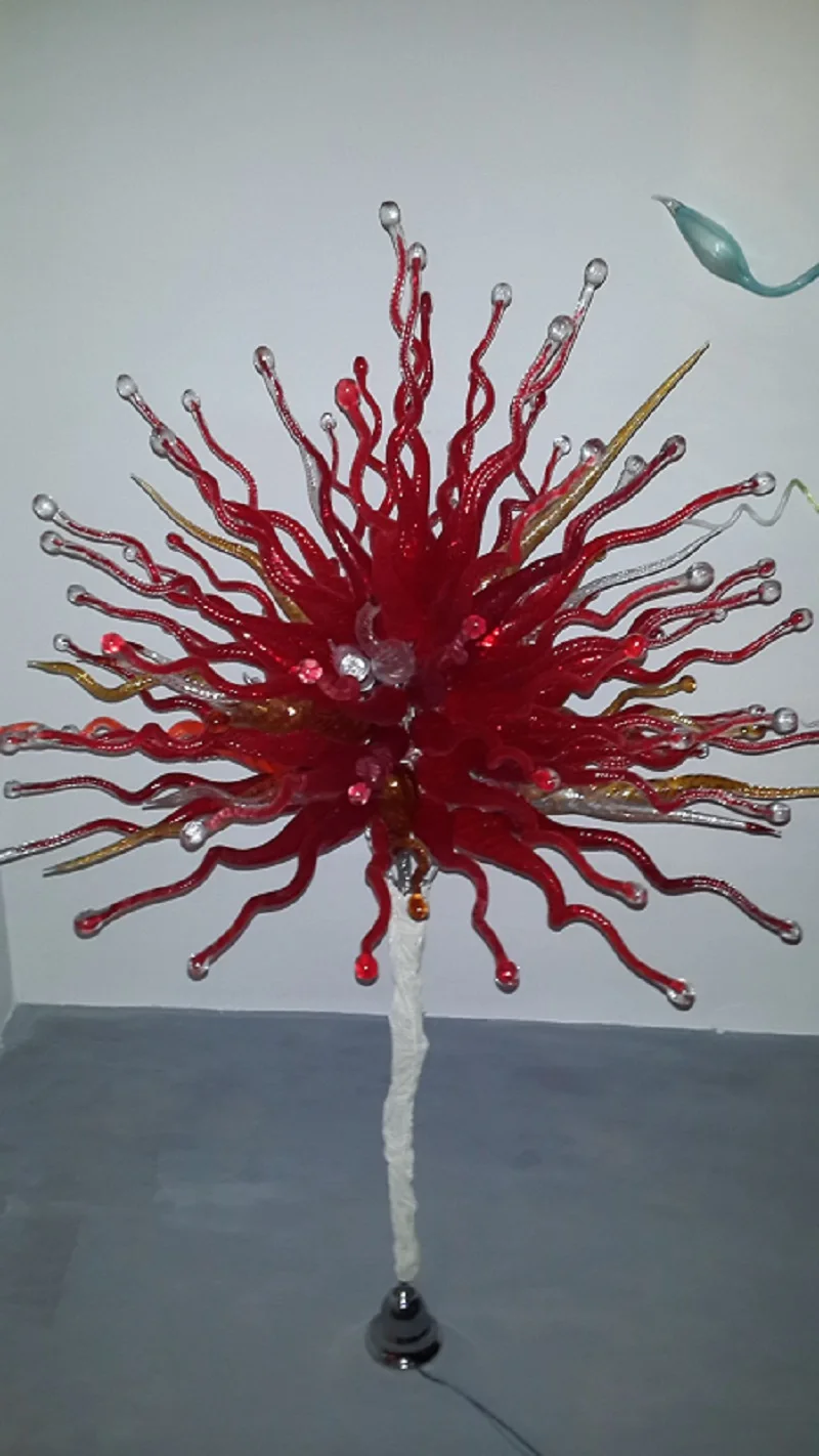 

Turkish Style Long Chandelier Lighting High Ceiling Lamp Blown LED Glass Chandelier
