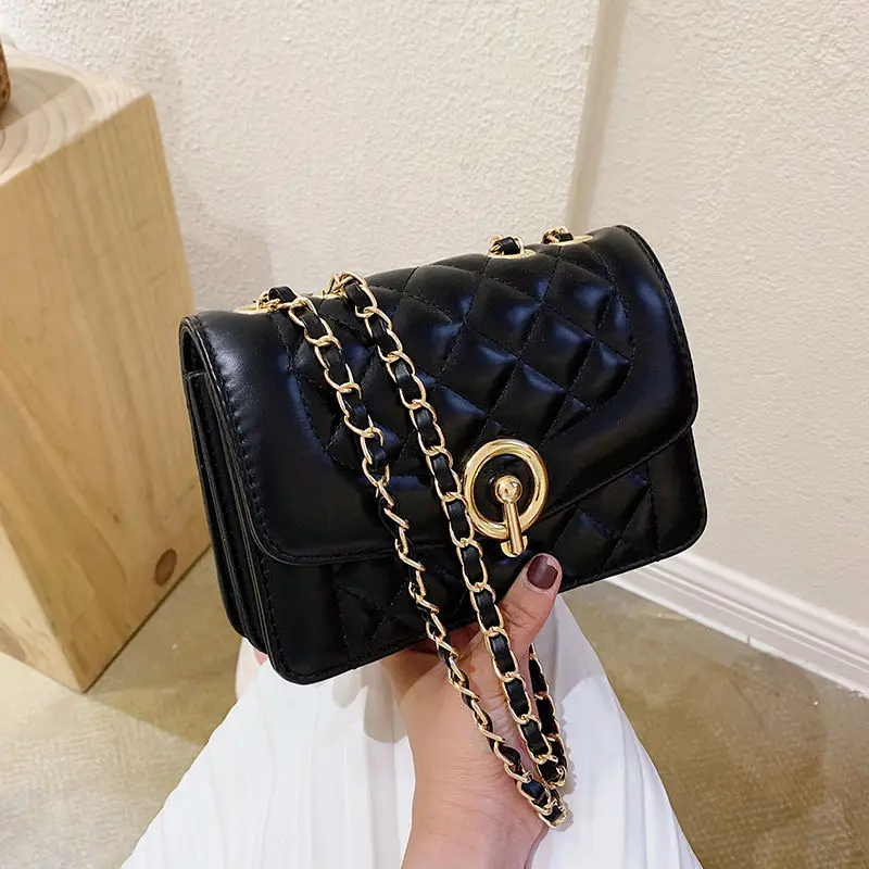 New Fashion Luxury Chain Shoulder Bags Mini Crossbody Bags For Women Vintage High Quality Zipper Handbags Tote Female Flap Purse