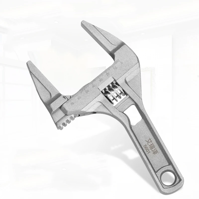 Chave universal multifuncional airj, chave grande de abertura, chave de banheiro, ajustável, liga de alumínio, ferramentas manuais de reparo