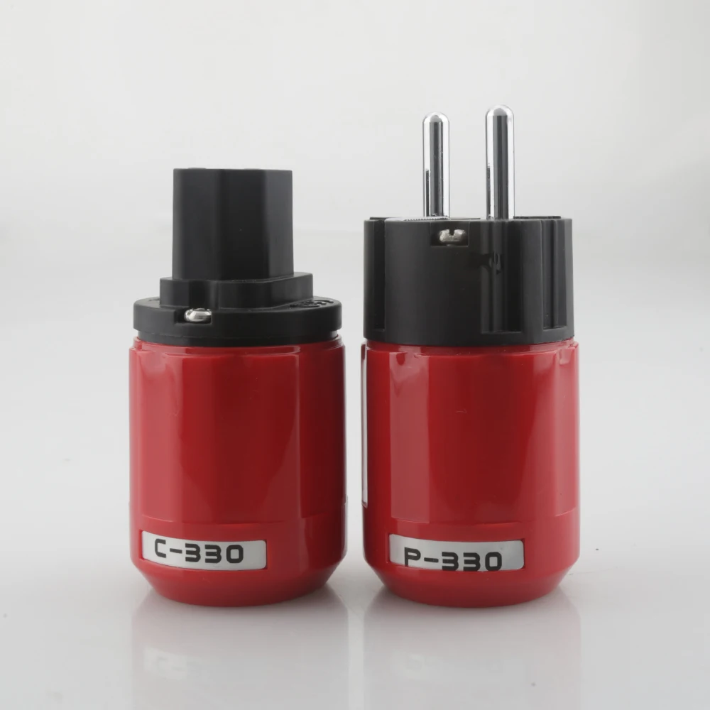 أوديوكراست-زوج من قابس طاقة الروديوم ، قابس الاتحاد الأوروبي Schuko AC ، موصل IEC ، سلك طاقة DIY