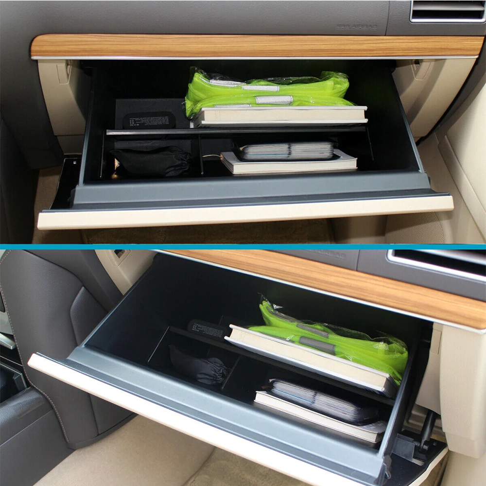 Car Center Co-pilot Glove Box Interval Storage Partition Organizer Tray for Toyota Land Cruiser Prado 150 LC150 FJ150 2010~2023