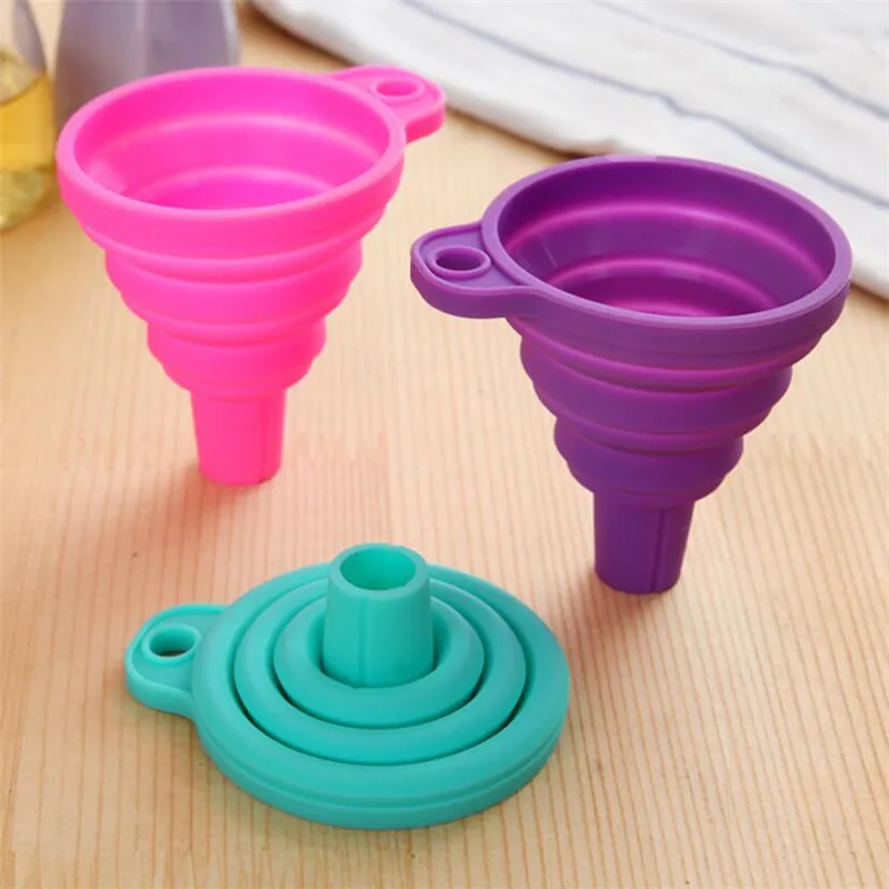 Foldable Silicone Telescopic Liquid Funnel 3