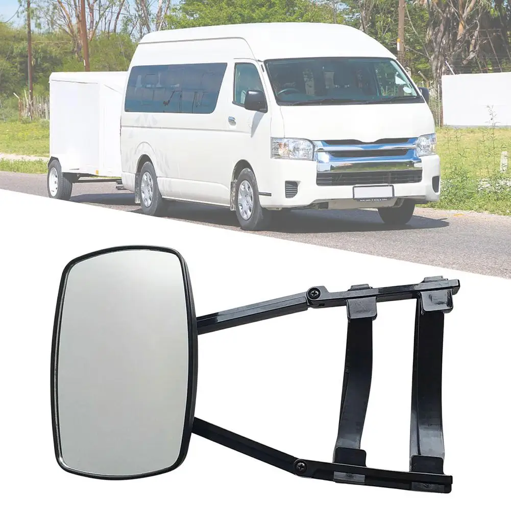 Car Safety Side Mirror Accessories RV Caravan Glass Towing Trailer Extension Extendable Blind Spot Adjust Angle Rearview Mirror