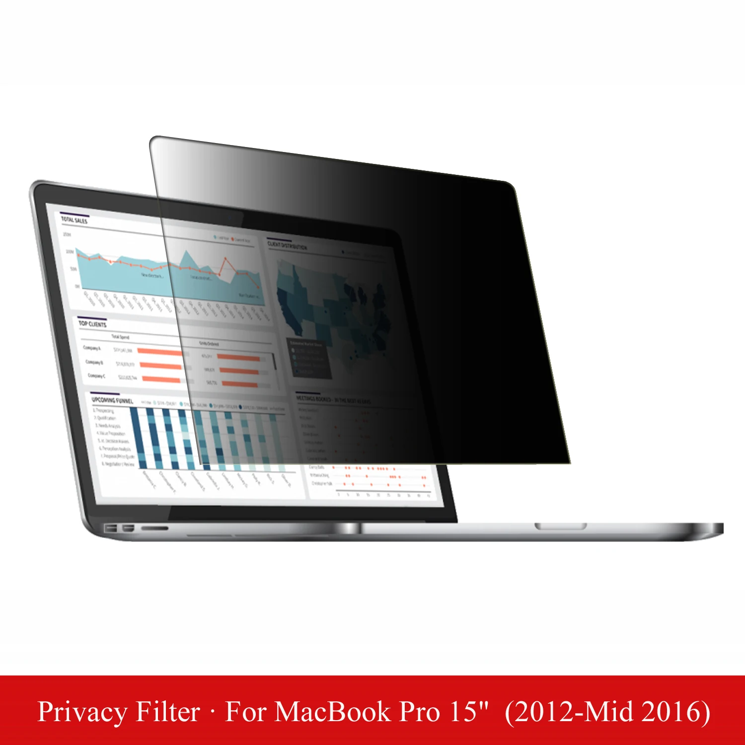 15.4 inch Anti-Glare Laptop Privacy Filter Screen Protector Film for Apple MacBook Pro 15