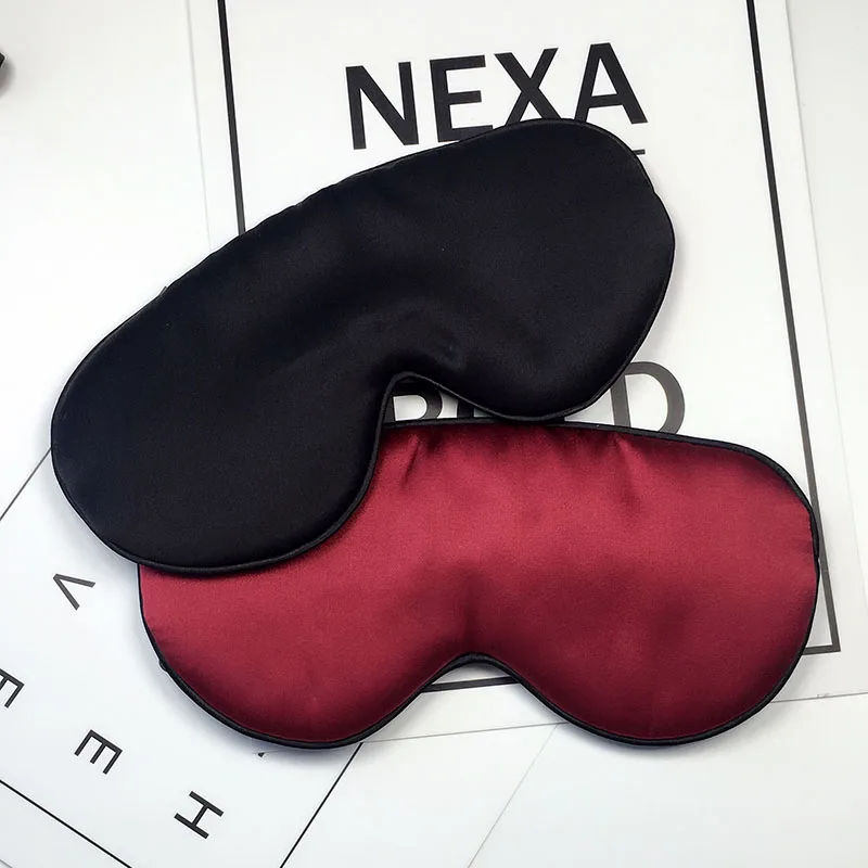 100% Natural Silk Sleeping Eye Mask Shade Soft Sleep Mask Eye Patch Breathable Eyeshade Sleeping Bandage on Eyes For Sleeping