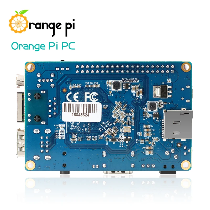 Laranja Pi-H3 Quad-Core PC, 1GB, Quad-Core, Android, Ubuntu, Linux, Android, Mini PC, ORI3, Imagem Debian, Single Board Computer