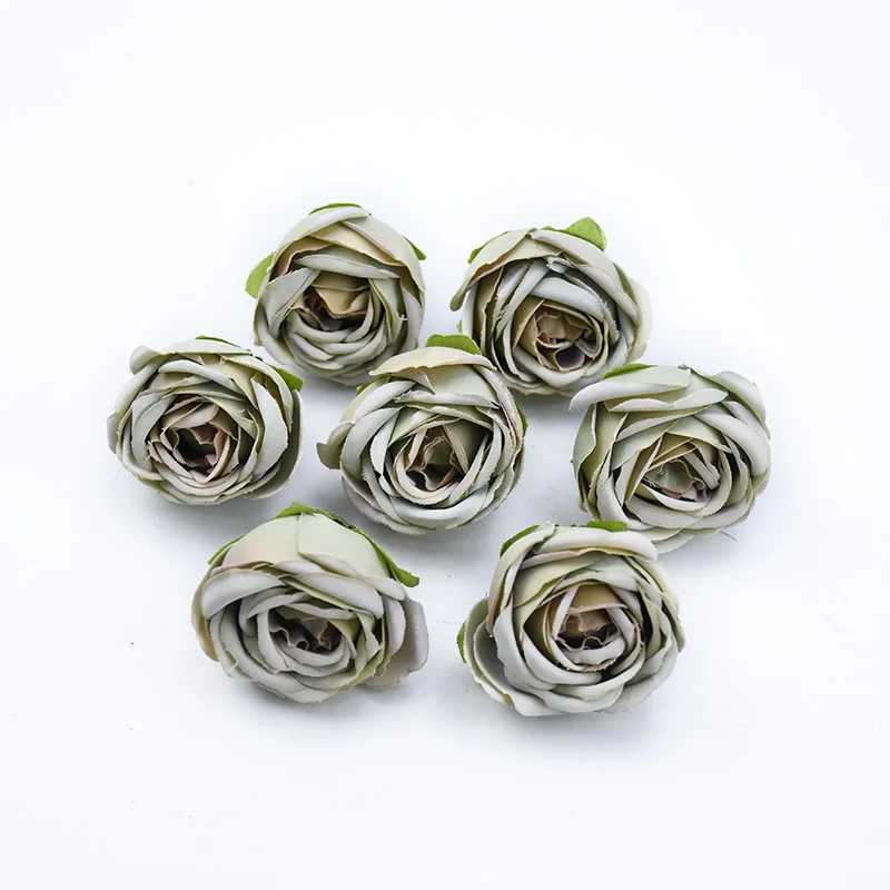 50/100 Stück Künstliche Blumen Seidenrosen Knospen DIY Geschenke Süßigkeitenbox Festival Dekoration Heimzimmer Hochzeit Brautaccessoires Ausverkauf – Detail 10