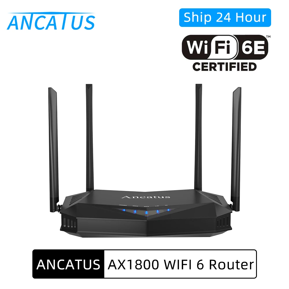 

ANCATUS A6 Wifi 6 Router 5 ghz AX1800 AX3 Both 2.4G/5G Band OFDMA Smart Home Wireless Repeater