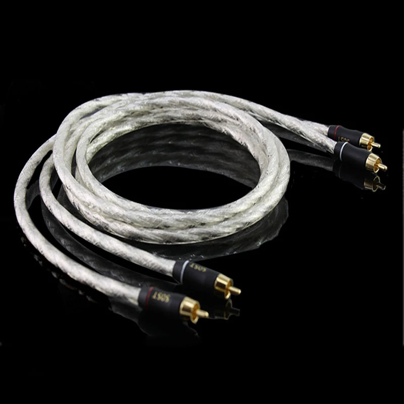 Paar HIFI Stereo RCA-kabel Krachtige Premium Hi-Fi Audio 2rca naar 2rca Interconnect-kabel