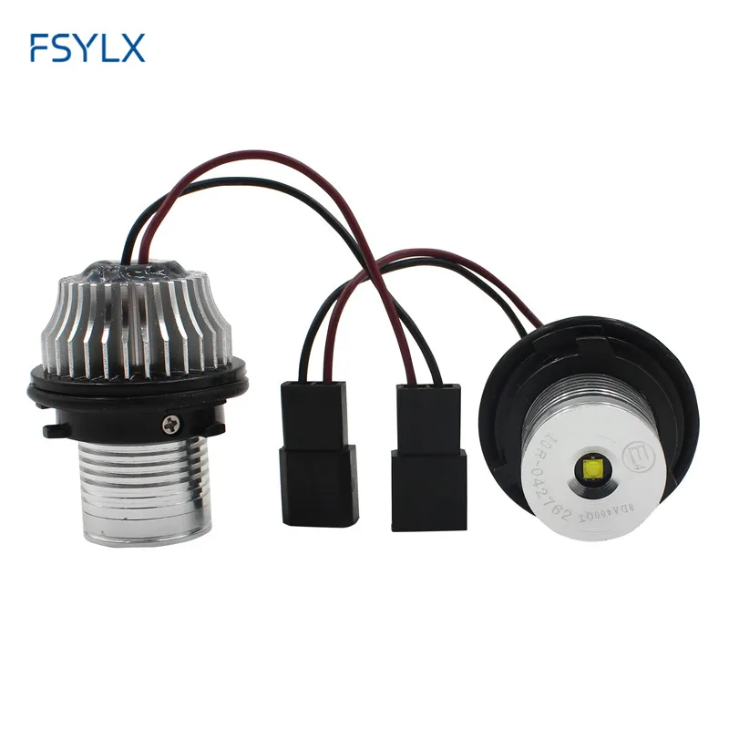 FSYLX 10set 10W Car LED angel eyes marker for BMW E39 E53 E60 E61 E63 E64 E65 E66 E87 LED Marker DRL headlight Angel Eyes