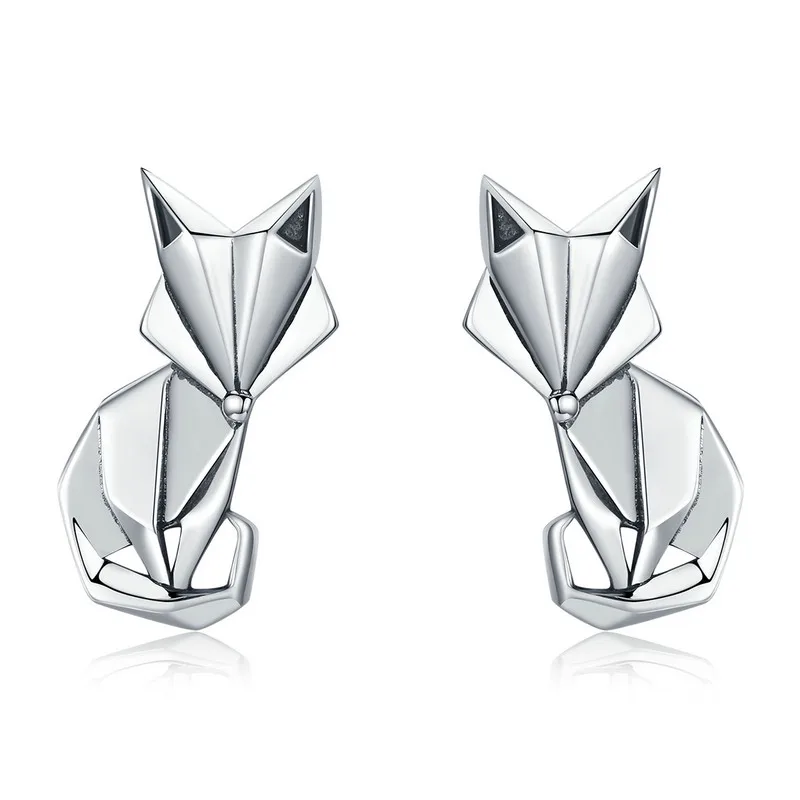 Heißer Verkauf 100% 925 Sterling Silber Nette Dazzling Maus Tier Stud Ohrringe Für Frauen Mädchen Authentischen Original Schmuck Geschenk