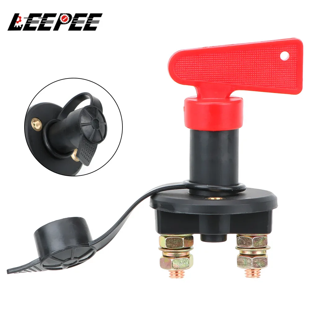 Car Battery Disconnect Switch Power Isolator 1 Removable Keys For Truck Marine ATV Cut Off Kill Switch Car Accessories